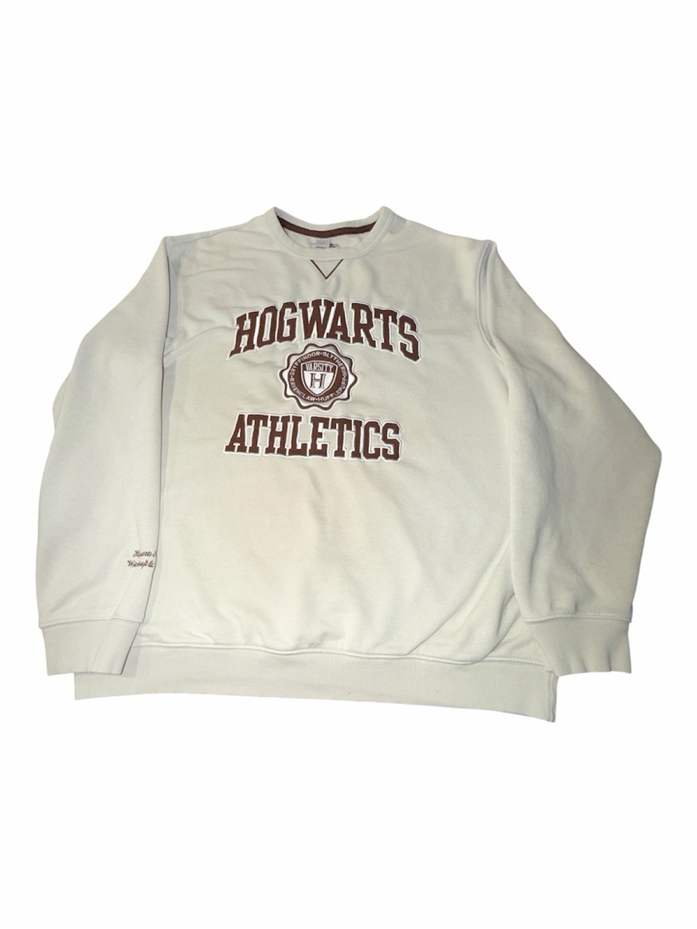 Reebok Size Large Cream Harry Potter Hogwarts Athletics Sweatshirt - Picture 3 of 4